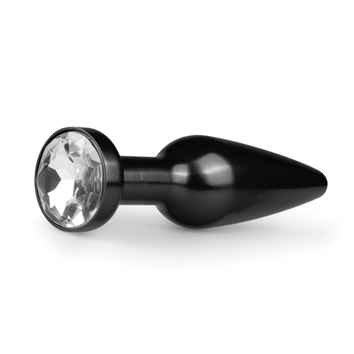 Metalen buttplug met diamant – zwart Aanbieding! van € 24.95 Voor slechts € 17.95!