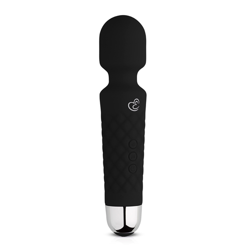 EasyToys Mini Wand Vibrator – Zwart Aanbieding! van € 39.95 Voor slechts € 27.97!